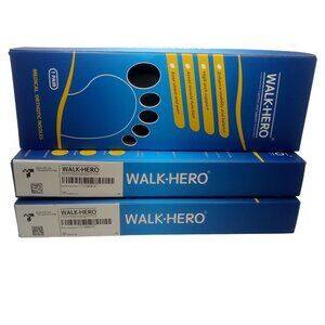 Walk-Hero Medical Orthotic Insoles Men's Size 7-7.5 Plantar Fasciitis Feet Pain